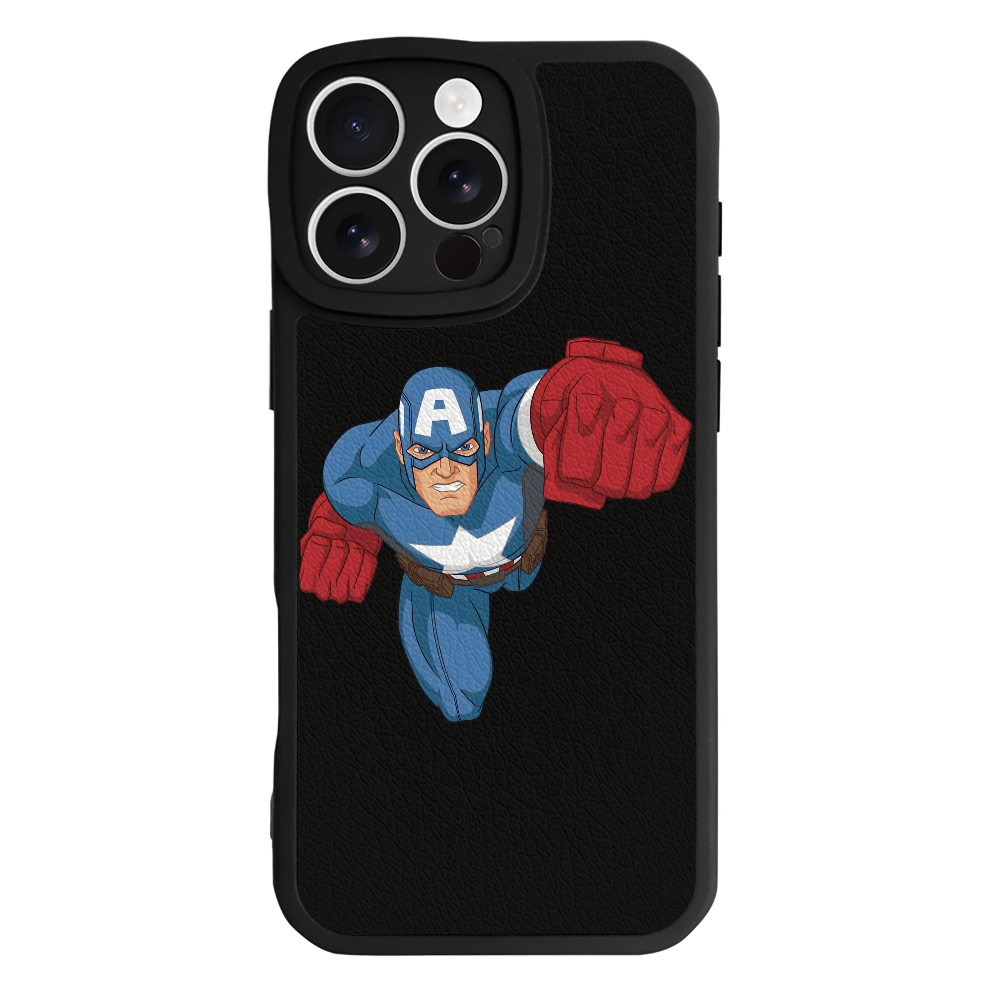 （画像用） アベンジャーズ The Avengers 【iPhone 16シリーズ対応】シリコンスマホケース（レザー調） 材質：シリコン